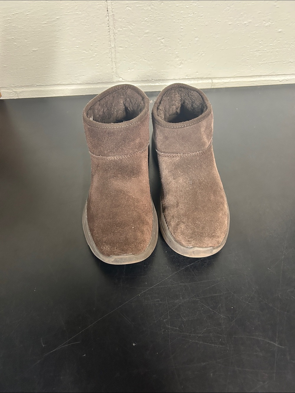 Skechers Brown Plush-Lined Ankle Boot
